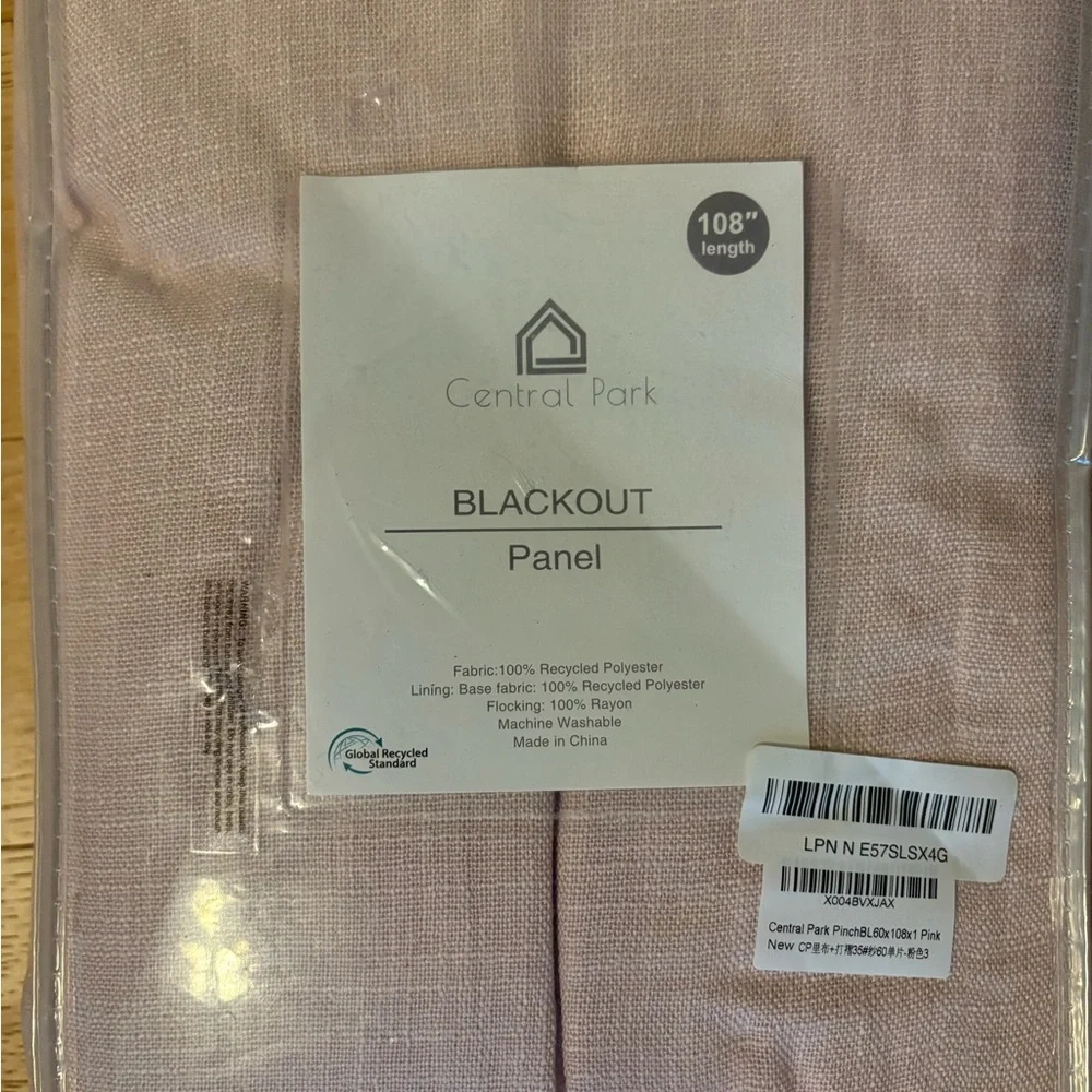 Central Park Pink Blackout Panel